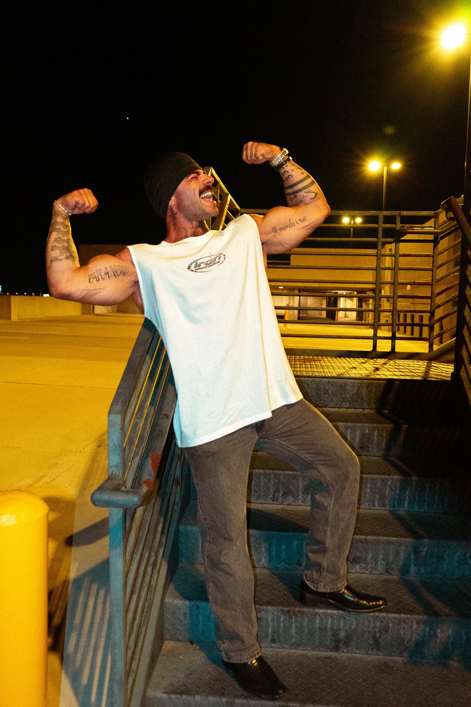 Men's Sleeveless Cotton Tank Top — training